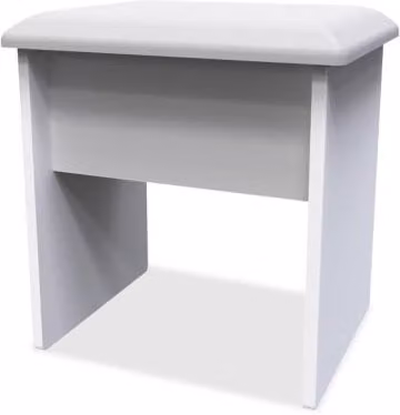 Welcome Furniture Padstow Dressing Table Stool in White