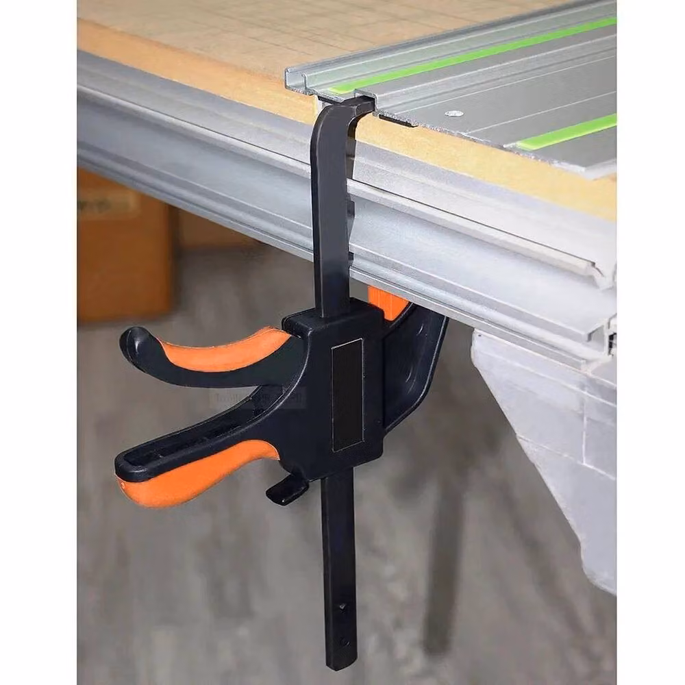 FLAVORA 2 Pack Quick Release Clamps for Track Saw Woodworking Guide in Black – 7