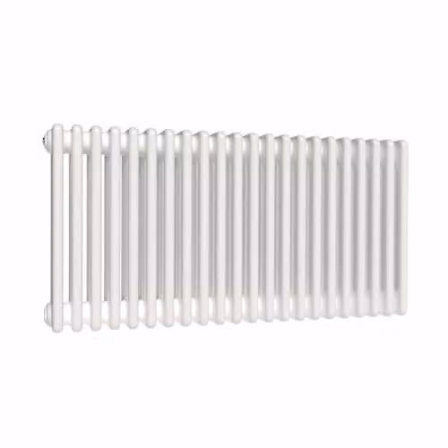 Lux Heat White Horizontal 4 Column Traditional Steel Radiator W: 101.0 cm, H: 50.0 cm