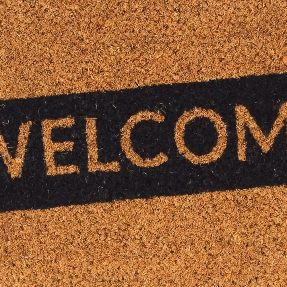 Berkfield Home Durable Rectangular Coir and PVC Door Mat, Brown, W: 45 cm, D: 75 cm – 4