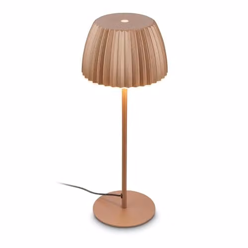 Briloner Brown LED Table Lamp with Touch Control, Dimmable Warm White Light, W/D/H: 14.3 x 14.3 x 36 cm – 1