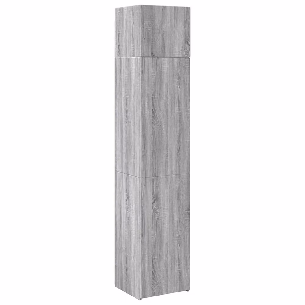 Berkfield Home Slim Storage Cabinet in Grey Sonoma, W/D/H: 45 x 42.5 x 225 cm