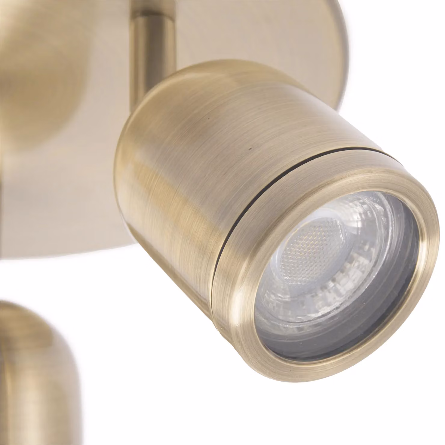 Happy Homewares Modern Triple Metal Spot IP44 Bathroom Ceiling Light with Adjustable Heads in Gold/Brass – 2