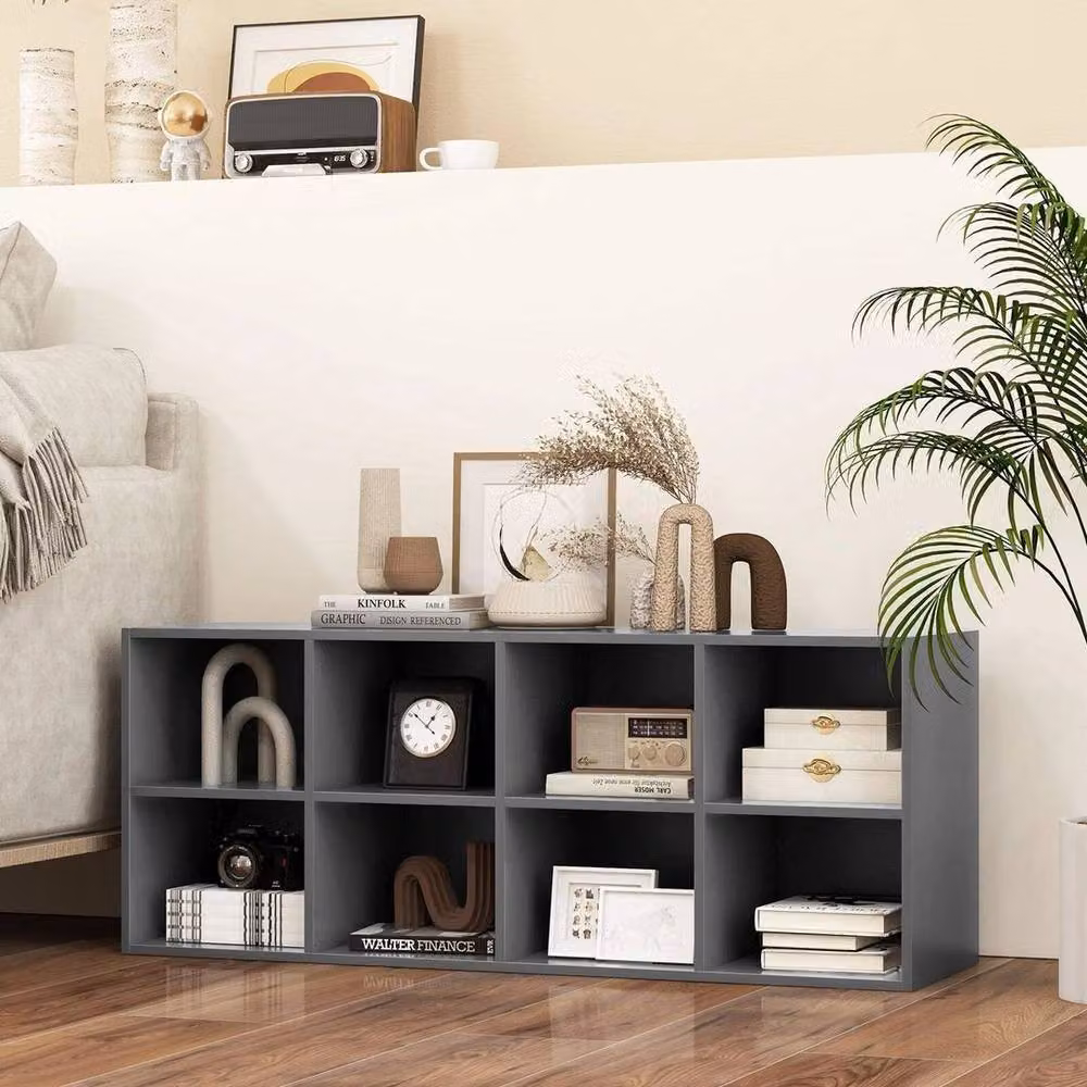 FORGEVIO 8 Cubby Shoe Organiser in Grey – 3