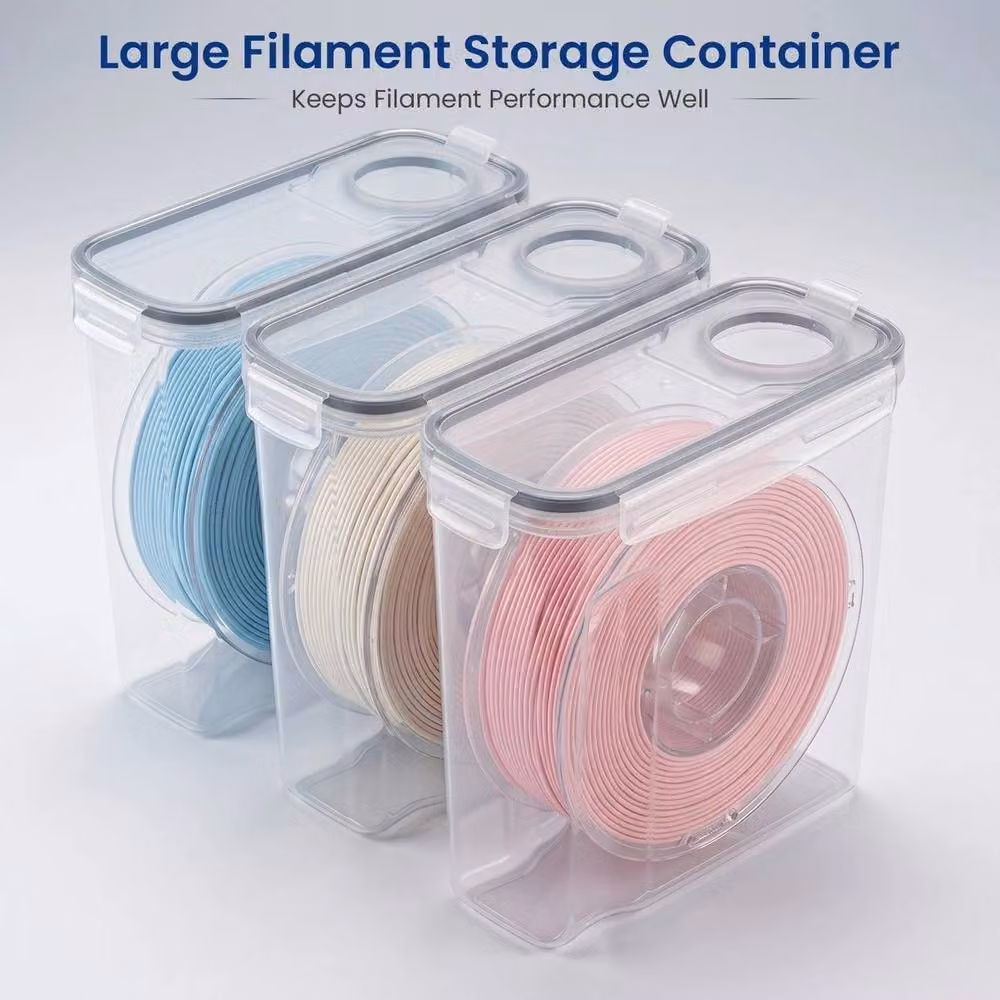 Nordara Airtight Filament Storage Box with Lid, Transparent, W/D/H: 23.6 x 11.0 x 11.0 cm – 3