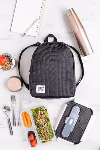 Built New York Puffer Rucksack Insulated Leakproof Cool Bag, Black, 10 l – 3