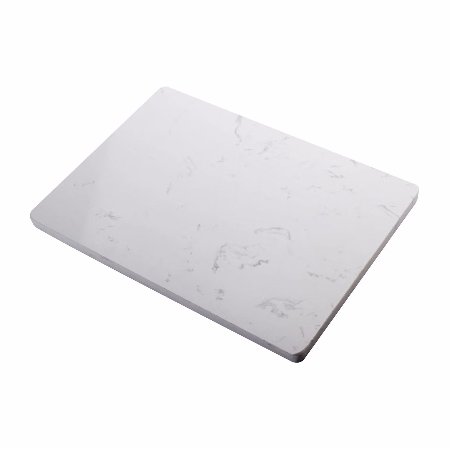 Van Gogh White Solid Marble Rectangular Food Chopping Board Placemat, W: 35 cm, D: 25 cm, H: 1 cm – 2