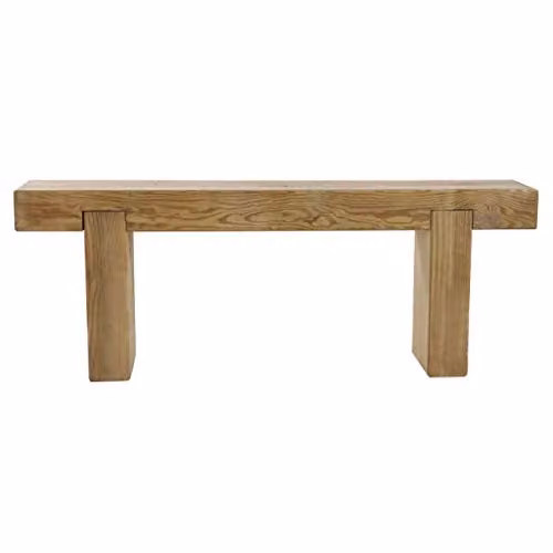 Forest Garden Rustic Brown Wood Sleeper Bench