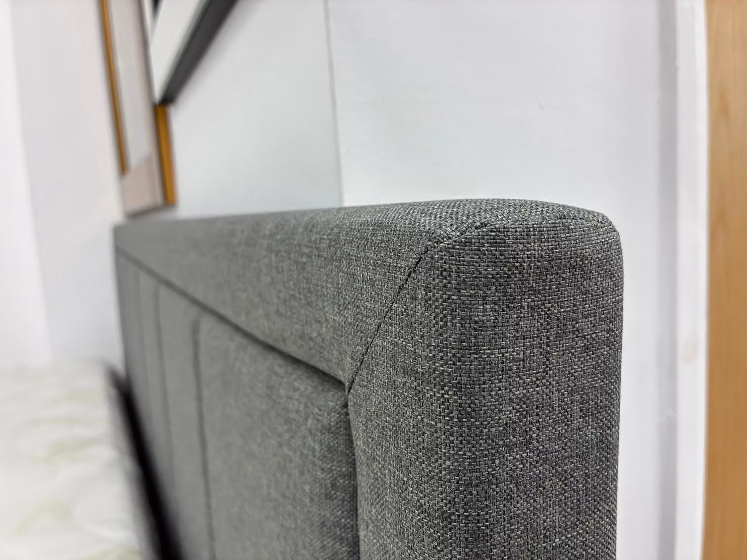Modernique Grey Fabric Ottoman Storage Bed with Gas Lift Base, W/D/H: 180 x 200 x 158 cm – 7