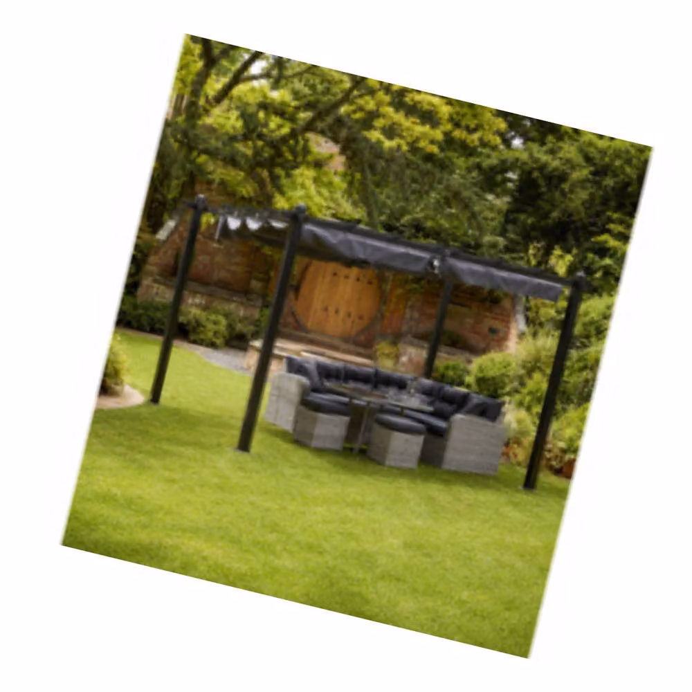 Glendale Garden & Leisure Ltd Seville Canopy Replacement, Grey, 4 x 3 m – 2