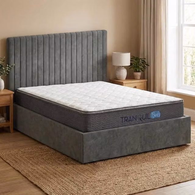 FWStyle Repose Pillow Top Pocket Sprung UK Single 3ft Mattress, White, W/D/H: 90 x 190 x 25 cm – 1