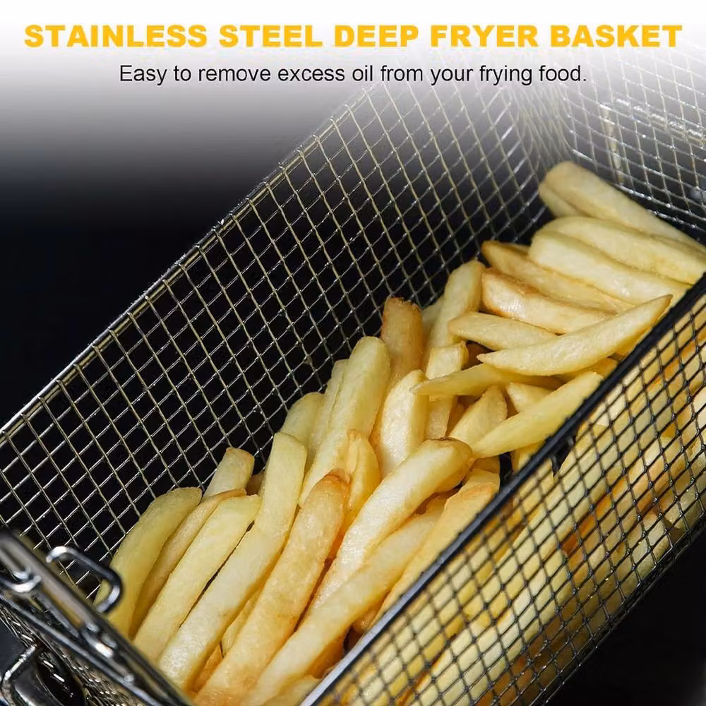 Kelvenix 2 Commercial Deep Fat Fryer Basket in Silver, W/D/H: 34.0 x 16.5 x 15.0 cm – 3