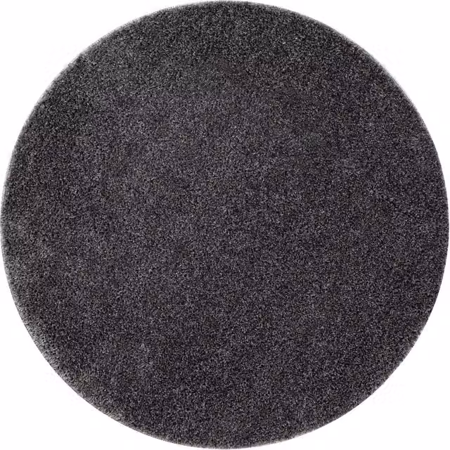 RugsX Grey Round Bath Mat, Diameter: 100 cm