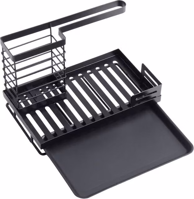 Garden Sanctuary Black Metal Rectangular Kitchen Sink Caddy Organizer – 1