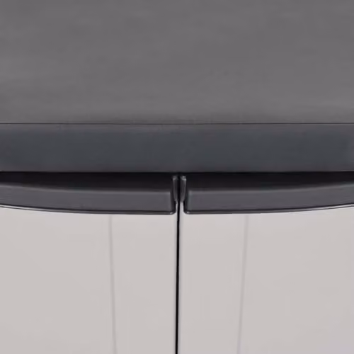 vidaXL Outdoor Storage Cabinet in Grey and Black with Internal Shelves and Lock, W/D/H: 65 x 37 x 85 cm – 5