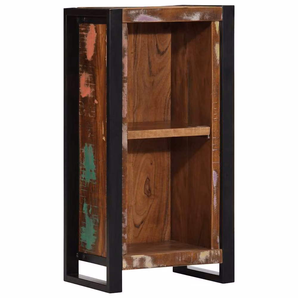 Berkfield Home Beautiful Bedside Cabinet in Brown Reclaimed Solid Wood W/D/H: 40 x 30 x 80 cm – 2