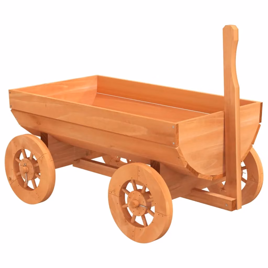 Berkfield Home Decorative Wooden Planter Tub in Brown, W/D/H: 70 x 43 x 54 cm – 2