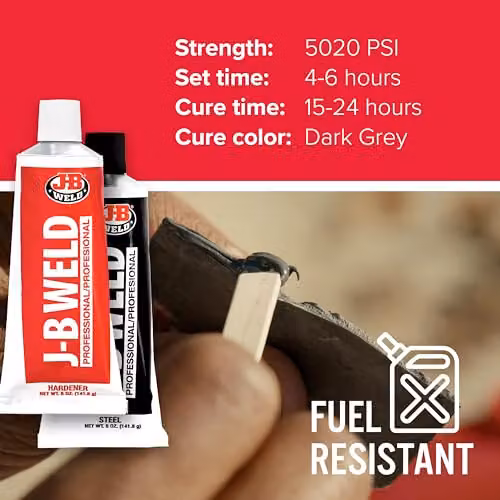 J-B Weld Original Cold-Weld Heat Resistant Epoxy, White, 2 x 148 ml – 4