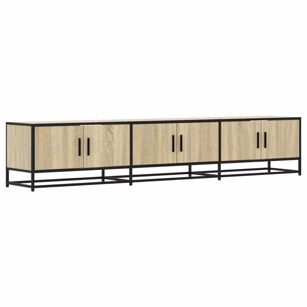 Berkfield Home Sonoma Oak TV Cabinet in Brown, W/D/H: 210 x 41 x 35 cm – 2