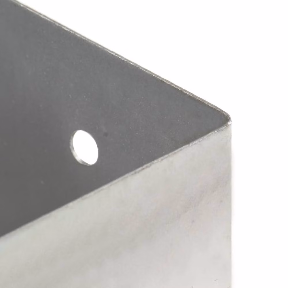 Berkfield Home Galvanised Metal Post Anchors, 4 Pack, Silver, 81 mm – 2