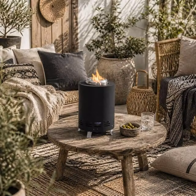 Wyld Haus Balatti Small Black Stainless Steel Tabletop Smokeless Fire Pit – 1
