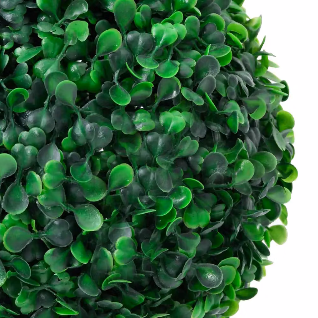 Berkfield Home Artificial Ball Shaped Boxwood Plant in Green with Pot, Height: 90 cm – 3