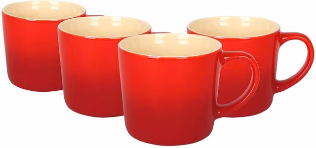 Argon Tableware Red New Bone China Mug, 330ml