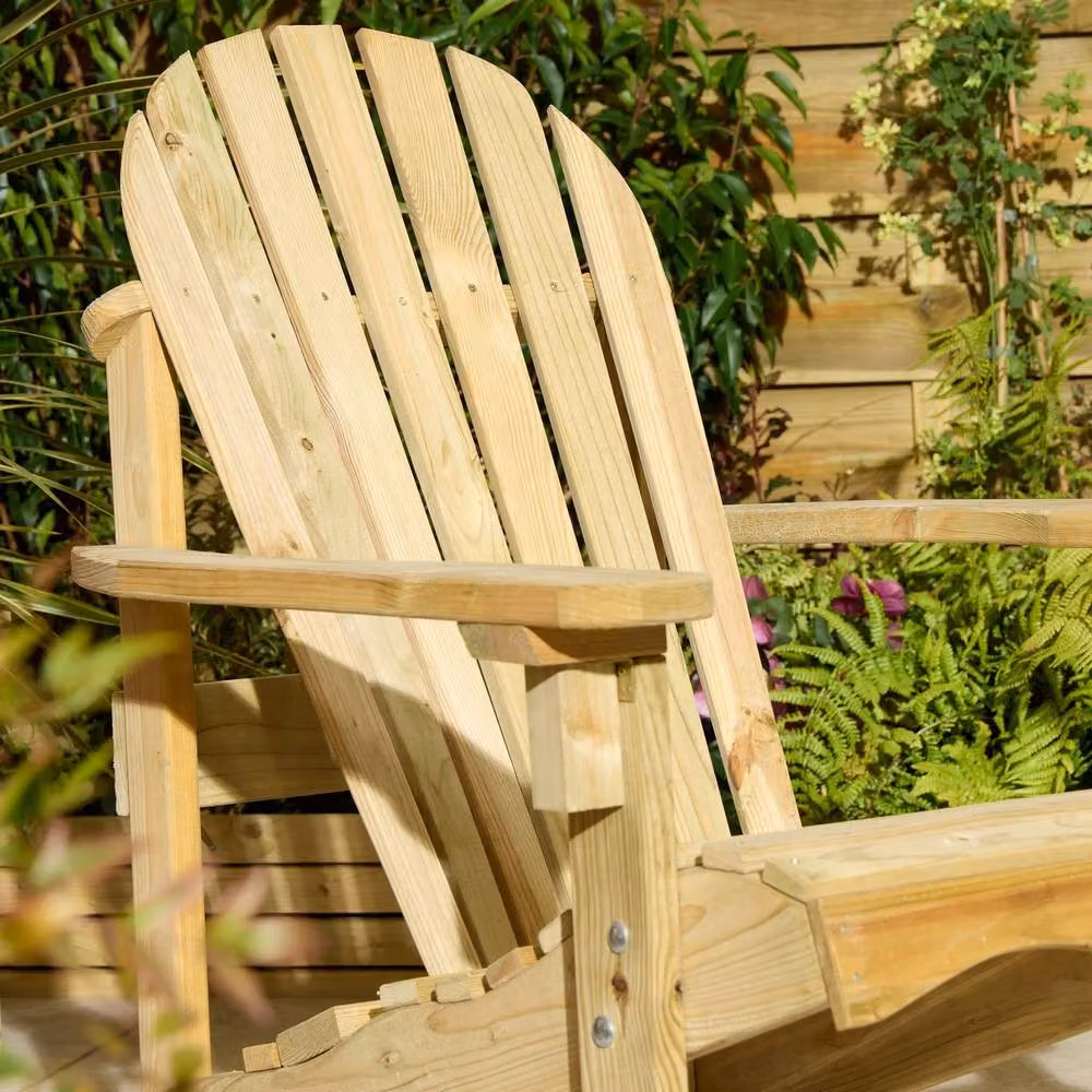 Rowlinson Lakeside Adirondack Garden Chair in Brown, W/D/H: 72.5 x 91 x 91 cm – 2