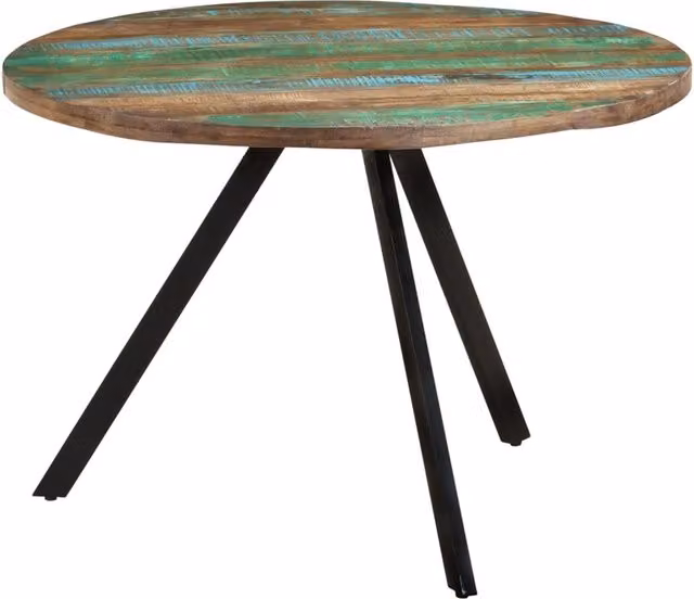 Berkfield Home Rectangular Solid Wood Dining Table, W: 110 cm, D: 75 cm
