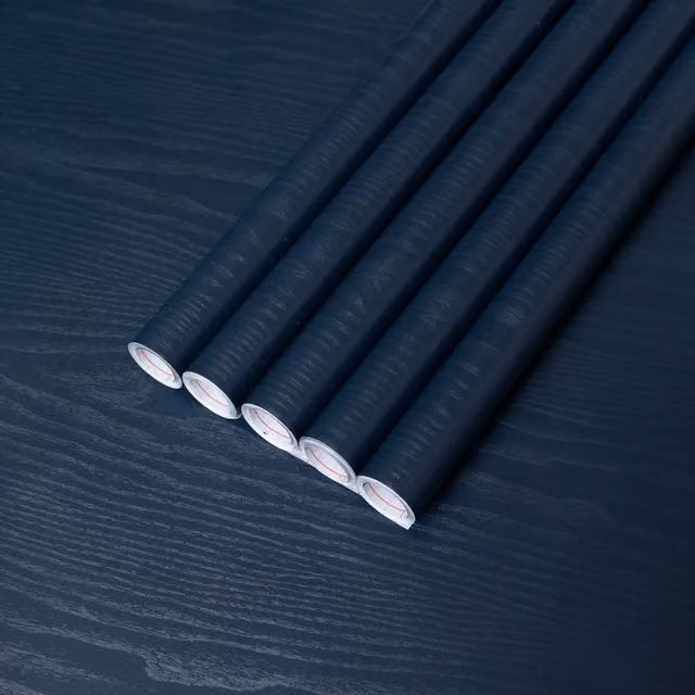 dc fix Navy Blue Wood Self Adhesive Vinyl Film for Kitchen Doors and Worktops, Pack of 5, W: 67.5 cm x L: 2 m
