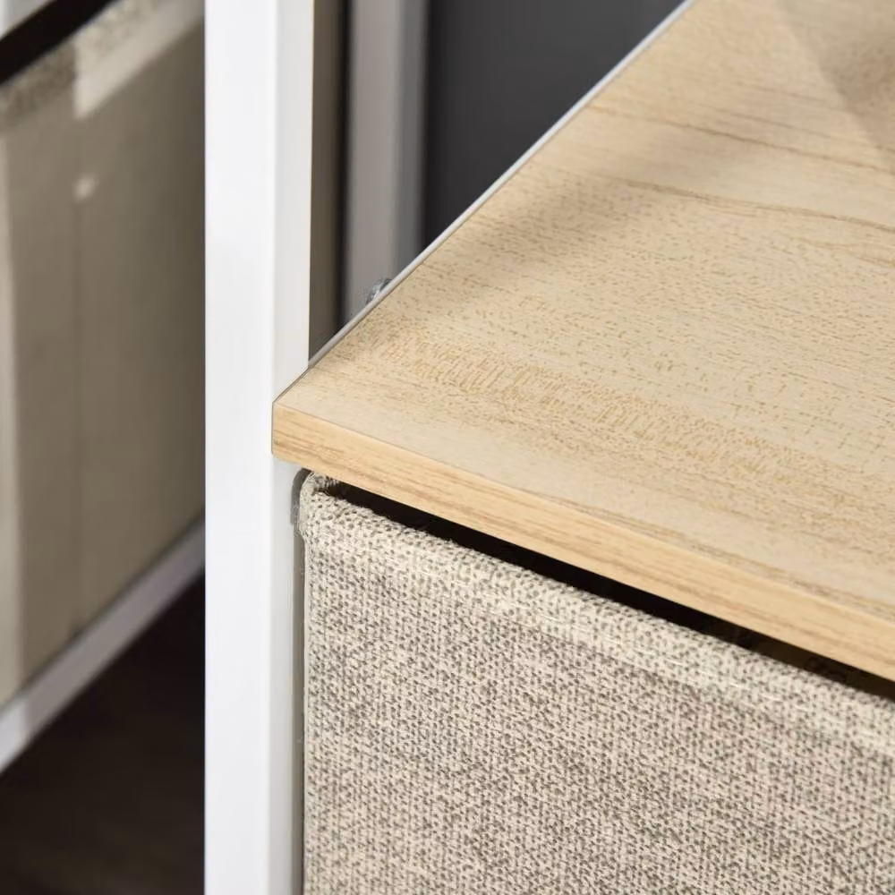 Wyld Haus Rare Elha TV Cabinet in Maple and Light Grey – 3