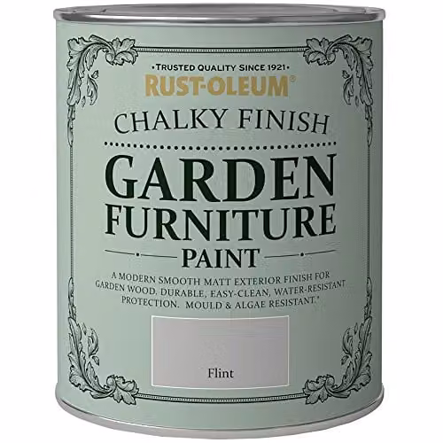 Rust-Oleum Chalky Finish Garden Furniture Paint in Grey, 0.75 l