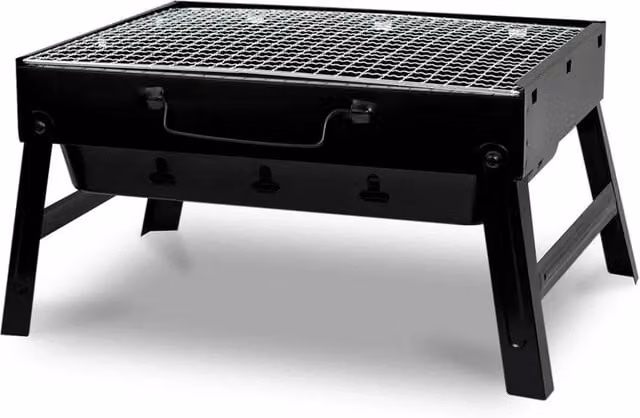 Nordara Portable Folding Charcoal BBQ Grill in Black – 1