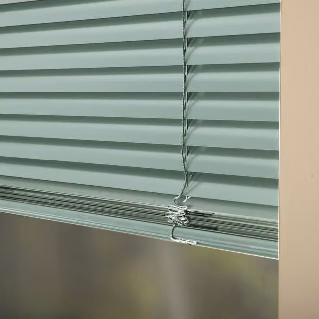 Premier Made To Measure 25mm Aluminium Venetian Blind in Powder Green