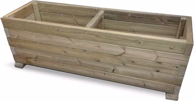 Churnet Valley Garden Furniture Ltd Super Heavy Duty Vegetable Trough Planter, 2 Pack, Brown, Width: 120 cm