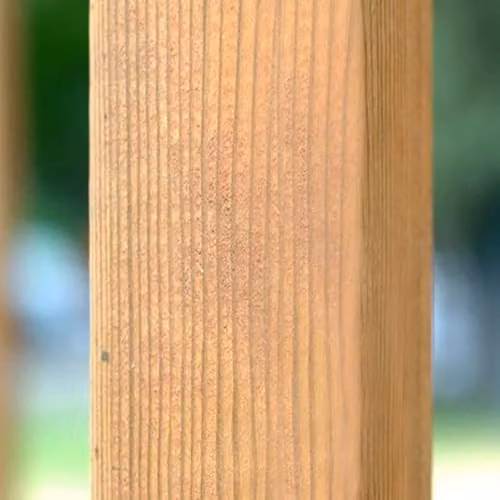 Primrose Brown Square Timber Fence Post, Pressure Treated, H: 180 cm, W: 7 cm, D: 7 cm – 2