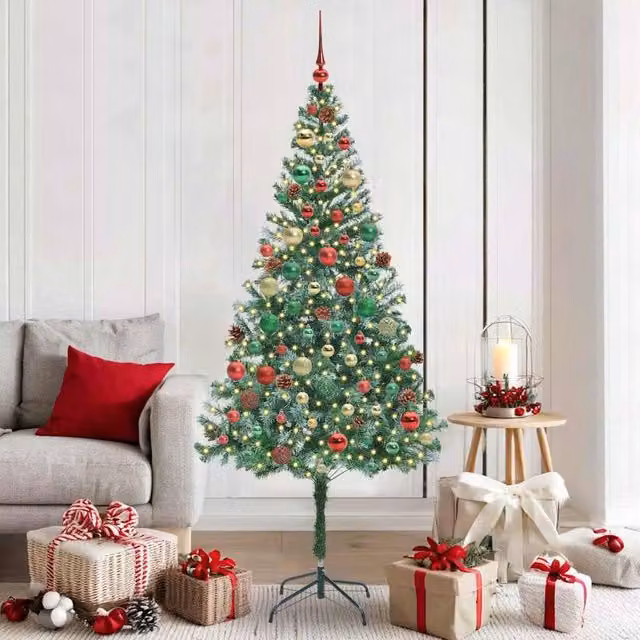 Berkfield Home Artificial Green Christmas Tree with Stand, Height: 180 cm – 1