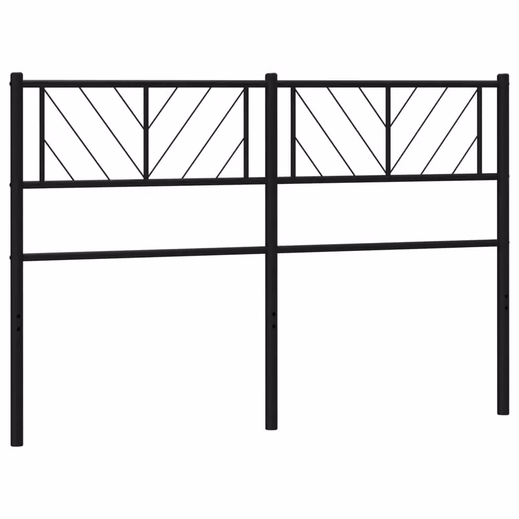 Berkfield Home Metal Headboard in Black, Width: 150 cm – 2