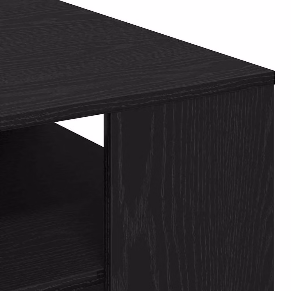 Berkfield Home Elegant Square Coffee Table in Black Oak, W/D/H: 40 x 40 x 43 cm – 5