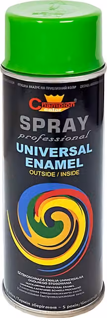 Sola Universal High Gloss Enamel Spray Paint, Yellow Green (RAL 6018), 400 ml