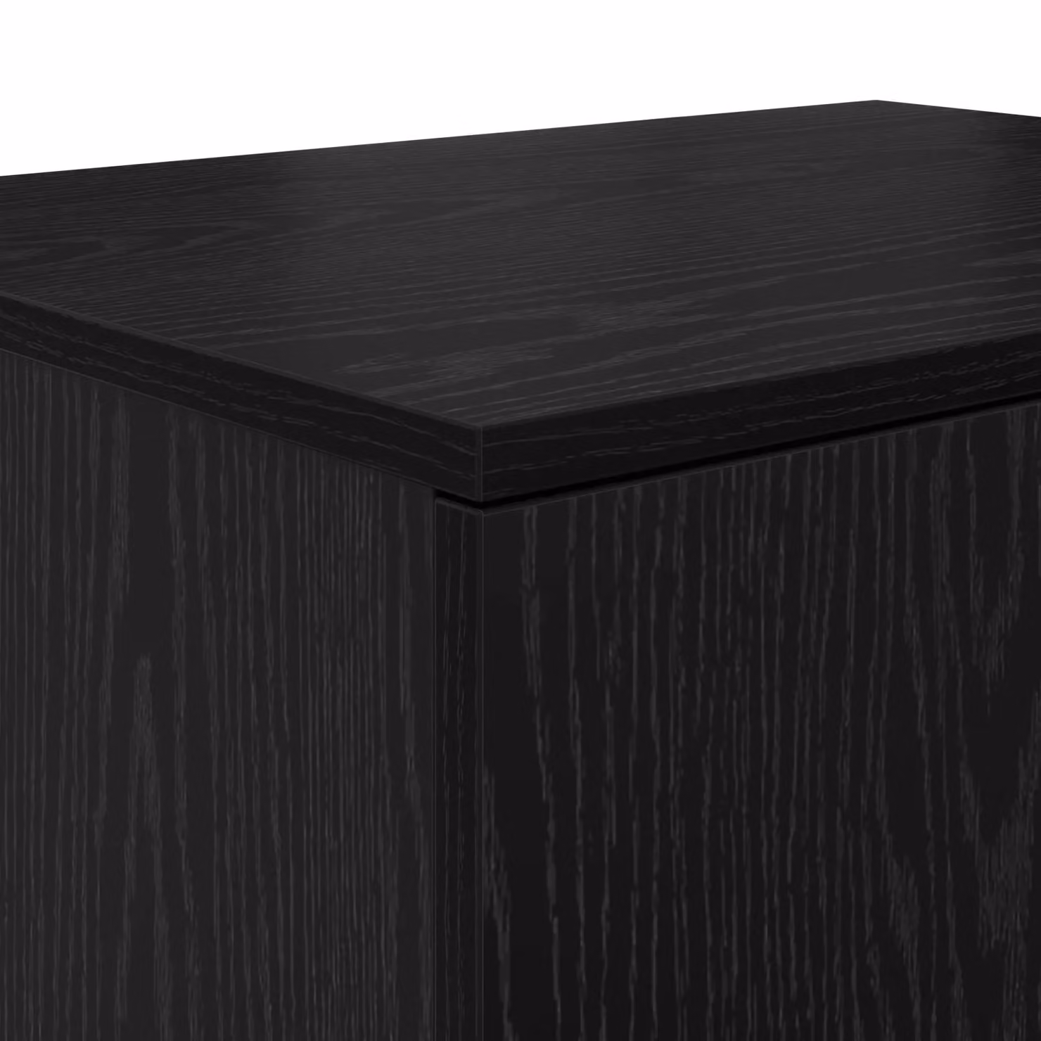 Berkfield Home Black Modern Storage Cabinet in Matt MDF, W/D/H: 118 x 41 x 40 cm – 3