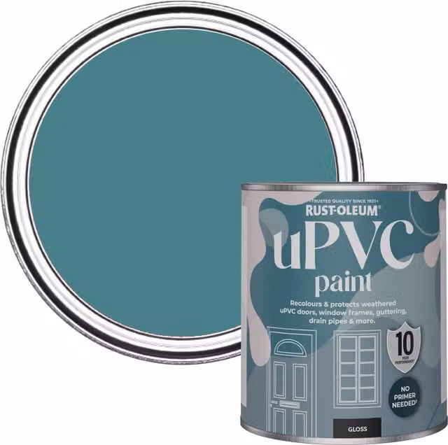 Rust-Oleum UPVC Paint in Gloss Finish, Peacock Suit, 0.75 l