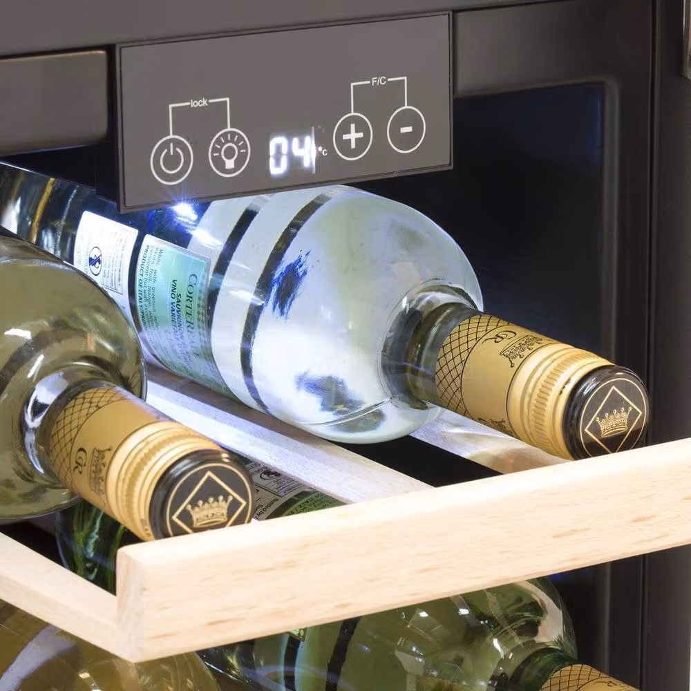 SIA WC30BL Undercounter Wine Cooler Fridge in Black – 4