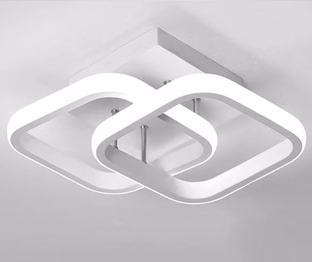 FLAVORA Modern 3-Colour Dimmable LED Ceiling Light Flush Mount Lamp in White