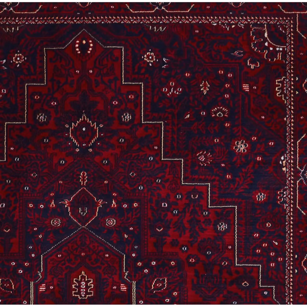 The Rug Shop UK Red Border Traditional Polypropylene Easy Care Rectangular Rug W: 240 cm, D: 340 cm – 2