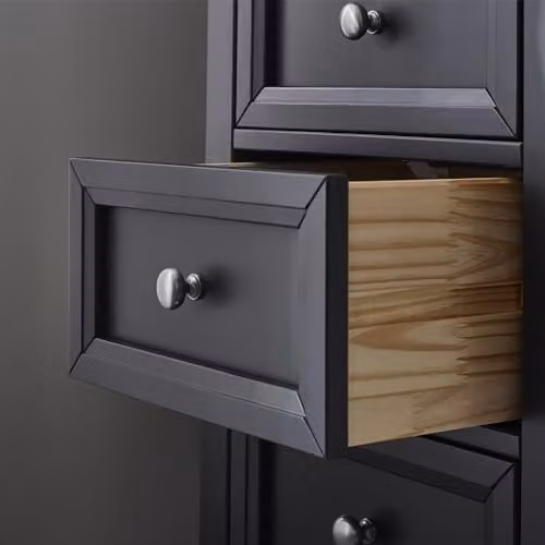 Julian Bowen Maine 5 Drawer Tall Chest in Anthracite, W: 44 cm, D: 48 cm, H: 114 cm – 3
