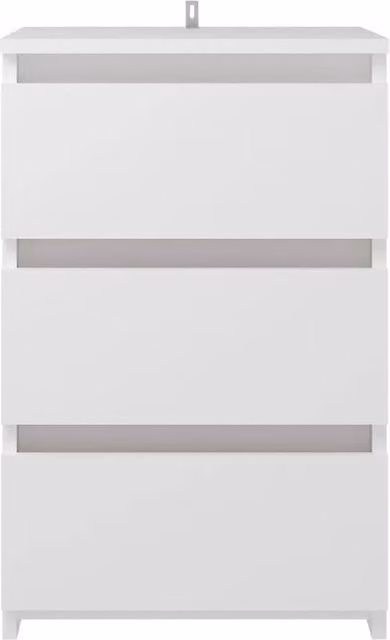 Berkfield Home Durable Bed Cabinet in White, W/D/H: 40 x 35 x 62.5 cm