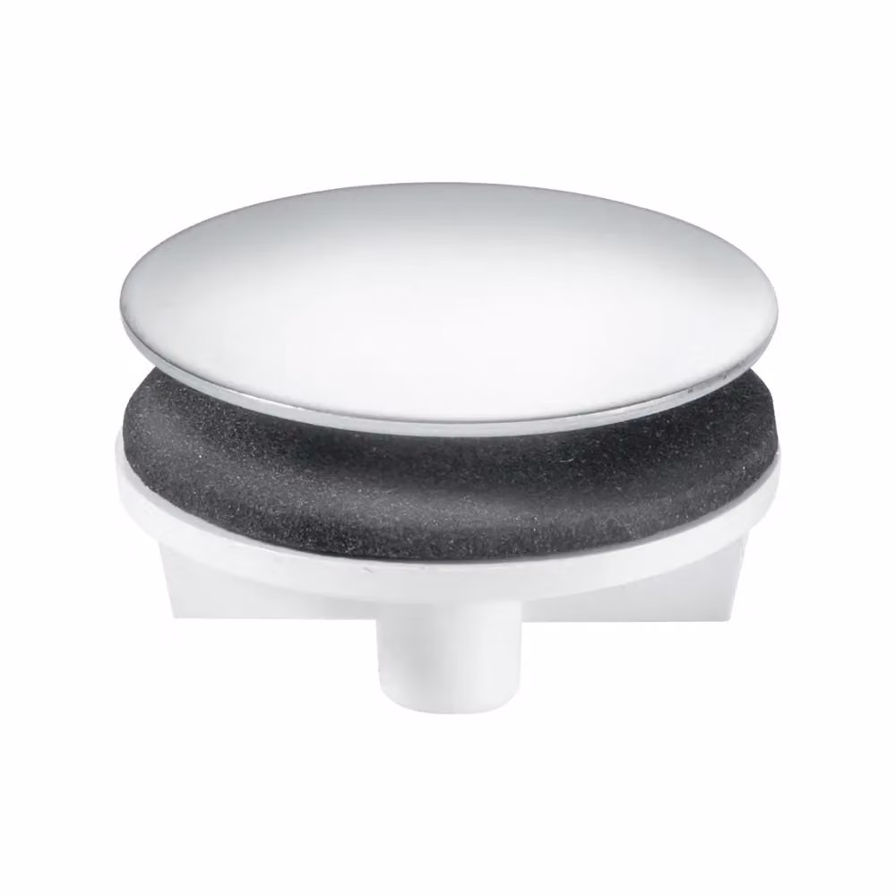 McAlpine CARD-18 Stainless Steel Tap Hole Stopper in White and Silver, 40mm – 2