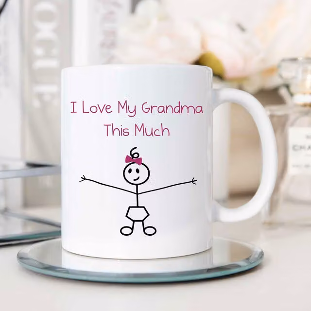 60 Second Makeover Limited I Love My Grandma This Much White Ceramic Mug