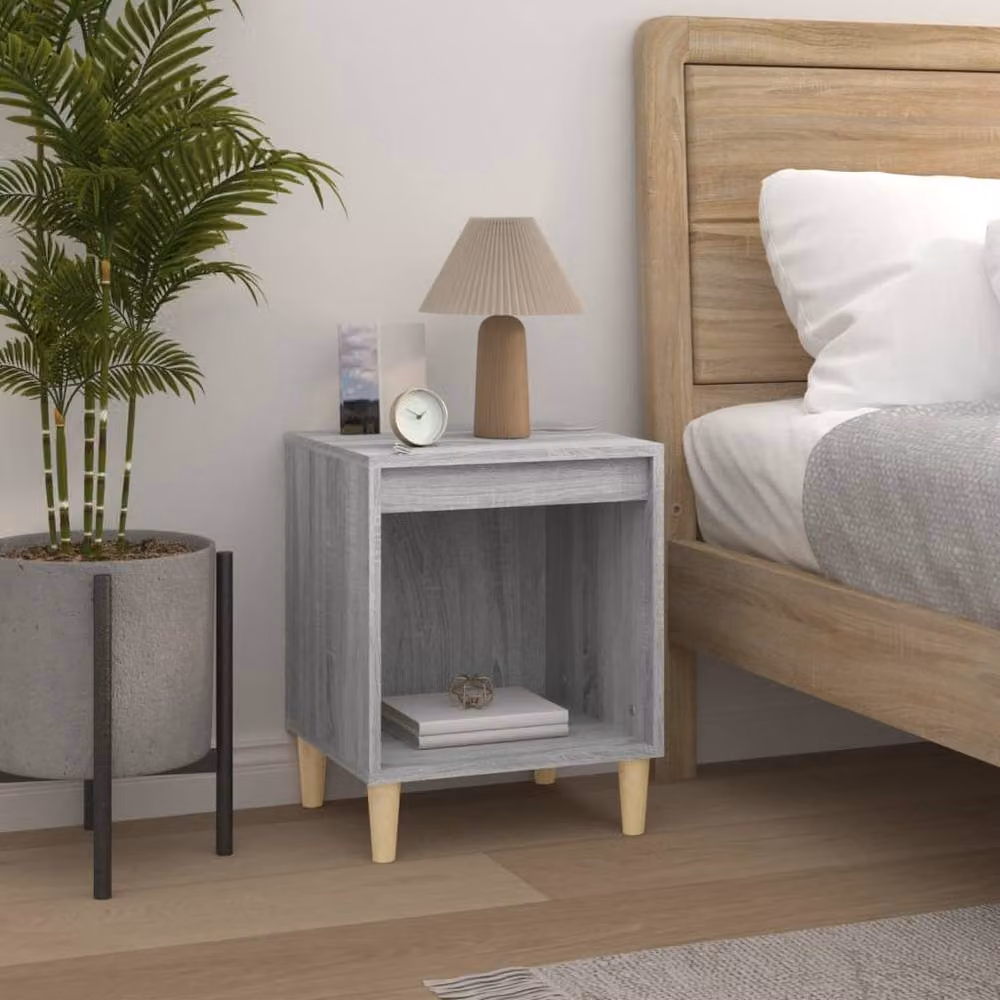Berkfield Home Elegant Bedside Cabinet in Grey Sonoma, W/D/H: 40 x 35 x 50 cm – 2